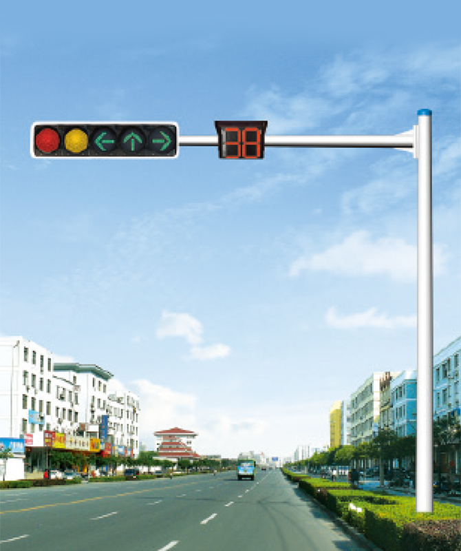 Conical Cantilever Signal Lamp Post Signal light pole