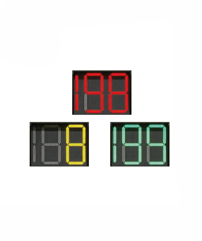 TRI-COLOR TWO & HALF DIGIT COUNTDOWN TIMER LED Traffic Lights