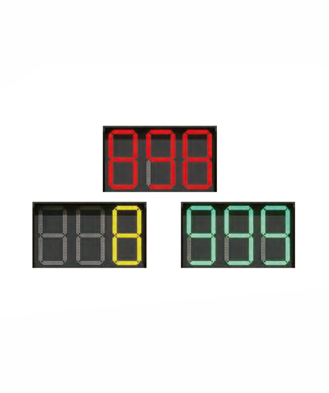 TRI-COLOR THREE DIGIT COUNTDOWN TIMER LED Traffic Lights